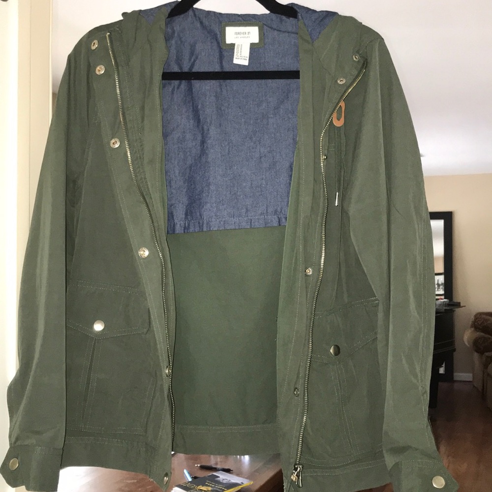 Forever 21 Army Green Light Jacket